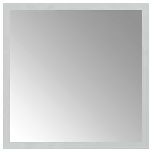 vidaXL LED Badevindu med speil Gjennomsiktig 30 x 30 cm herdet glass