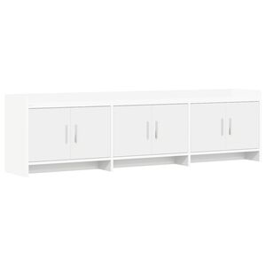 vidaXL TV-skap 168 x 33 x 47 cm Hvit Konstruert tre