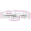 vidaXL Hagesofasett 6 deler impregnert furu