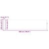 vidaXL Uttrekkbar sidemarkise 120x500 cm brun