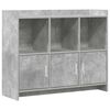vidaXL Serviesskap Betonggr&aring; 98,5 x 33 x 80 cm Konstruert tre