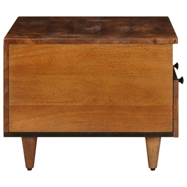 vidaXL TV-skap med skuff Valn&oslash;tt 70 x 33 x 46 cm Massiv mango tre