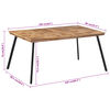 vidaXL Spisebord 169x98,5x76 cm heltre teak