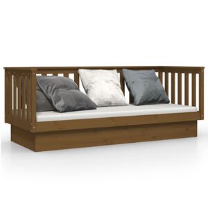 vidaXL Dagseng honningbrun 75x190 cm heltre furu