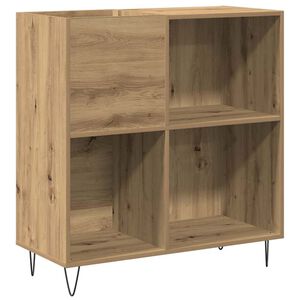 vidaXL Plateskap artisan eik 85 x 38 x 89 cm Konstruert tre