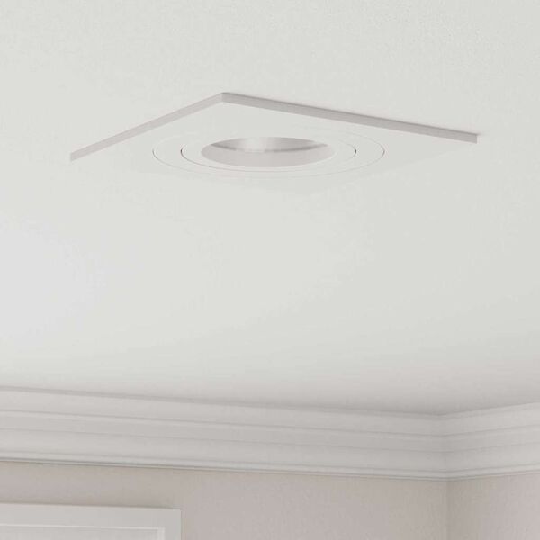 vidaXL Spotlight 12 pcs Hvit 9 x 9 x 2 cm Aluminium