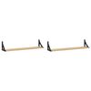 vidaXL Vegghyller 2 stk Sonoma eik 80x15x15,5 cm konstruert tre