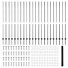 vidaXL Gjerde med stolpe Gr&aring; 1,5 x 50 m St&aring;l og PVC