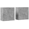 vidaXL Skjenker 2 stk betonggr&aring; 79x38x80 cm konstruert tre