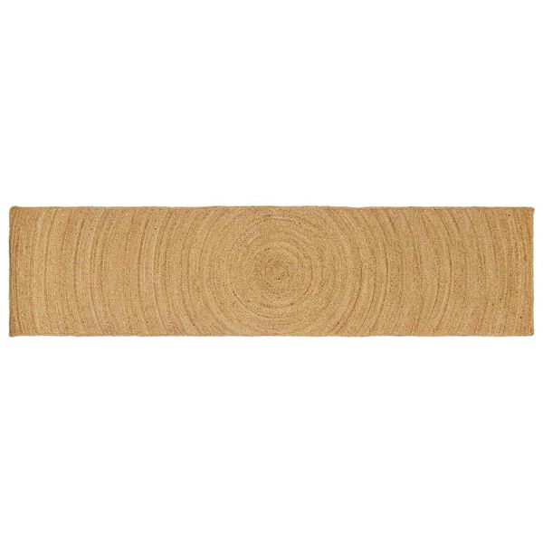 vidaXL Omr&aring;detepper Rektangul&aelig;r Brun 60 x 400 cm Jute