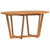 vidaXL hagespisebord ovalt 150x90x75 cm heltre akasie