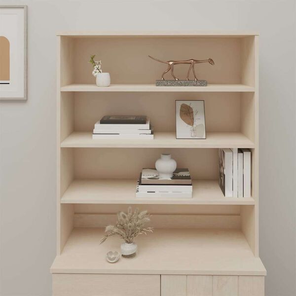 vidaXL Skjenketopp HAMAR honningbrun 90x30x100 cm heltre furu