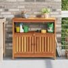 vidaXL Hagekonsollbord 80x35x75 cm heltre akasie