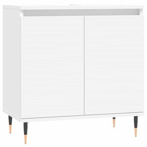 vidaXL Servantskap hvit 58x33x60 cm konstruert tre
