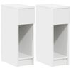 vidaXL Nattbord med skuff 2 stk hvit 20x36x60 cm