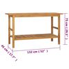 vidaXL Servantskap for bad heltre teak 132x45x75 cm