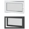 vidaXL Kj&oslash;levindu RISOR 100 x 50 cm PVC og glass Antrasitt