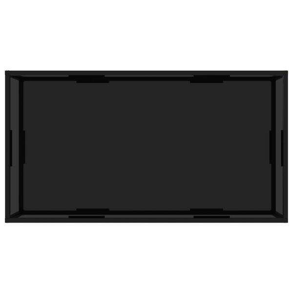 vidaXL Salongbord svart 120x60x35 cm herdet glass