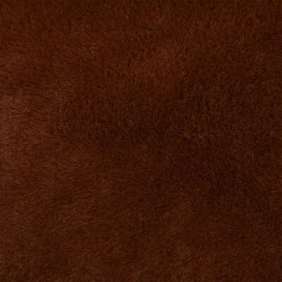 vidaXL Hundeseng brun 85,5x70x23 cm fleece med linutseende
