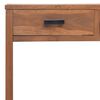 vidaXL Kontorpult 110x40x75 cm heltre teak
