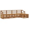 vidaXL Sofasett 5 pcs Naturlig Solid akasietre