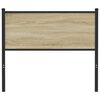 vidaXL Utskiftbar sengegavl sonoma 107 cm konstruert tre og st&aring;l