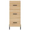 vidaXL Highboard sonoma eik 34,5x34x180 cm konstruert tre