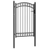 vidaXL Porter EMMEN 104 x 106 cm L&aring;sbar Pulverlakkert st&aring;l Black
