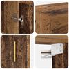 vidaXL Vegghengt skap Veggmontert 2 pcs Gammelt tre 69,5 x 34 x 90 cm