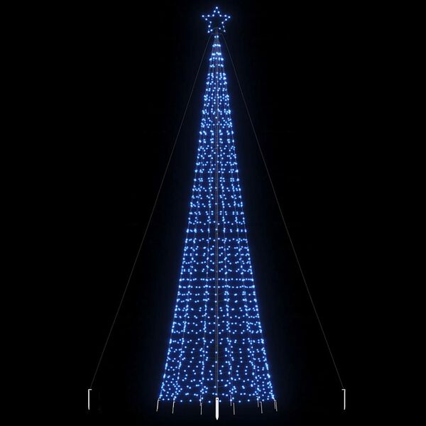vidaXL LED Juletre med Spikes 1534 LEDs Bl&aring; 500 cm