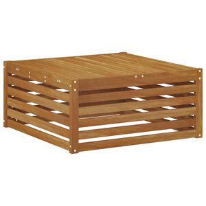 vidaXL Utebord Solid akasietre Naturlig 79 x 79 x 37 cm