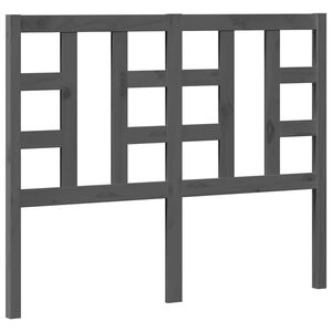 vidaXL Sengegavl gr&aring; 126x4x100 cm heltre furu