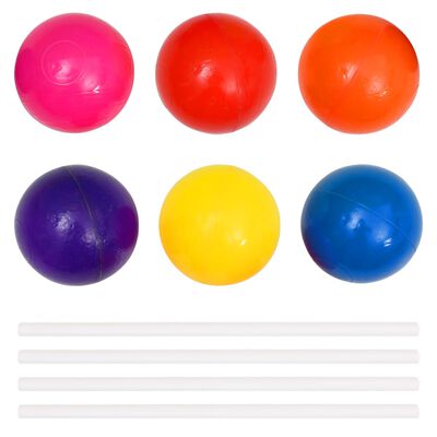 vidaXL Ballbasseng med 300 baller for barn 75x75x32 cm