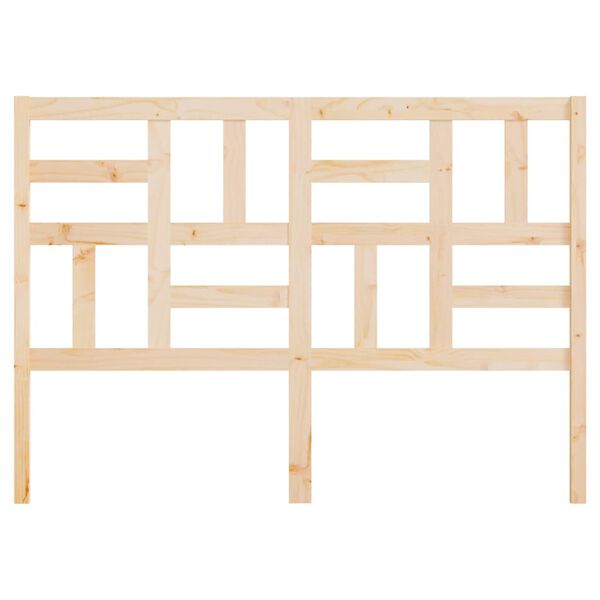 vidaXL Sengegavl 126x4x104 cm heltre furu