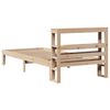 vidaXL Sengeramme med hodegavl 90x200 cm heltre furu