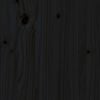 vidaXL Uttrekkbar dagseng svart 2x(90x190) cm heltre furu