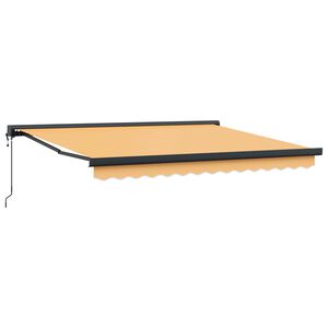 vidaXL Uttrekkbar markise sand 300 x 250 cm Stoff og Metall