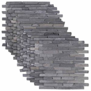vidaXL Mosaic Fliser Gr&aring; 30 x 30 cm Marmor