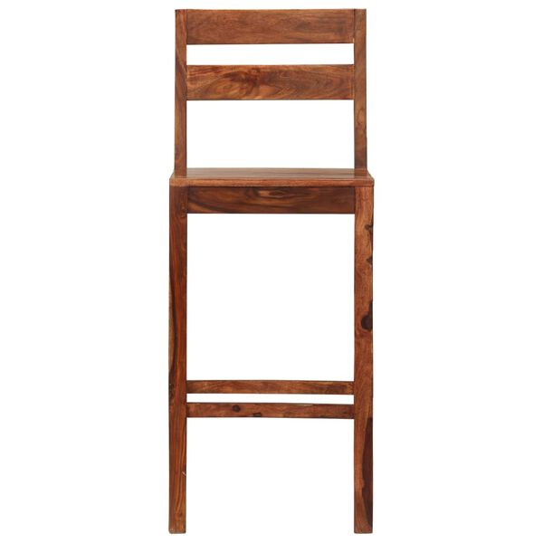 vidaXL Barstoler 2 stk heltre indisk rosentre brun