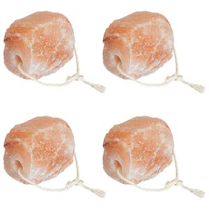 vidaXL Salt Likk Steiner 4 stk. Rosa Himalayasalt