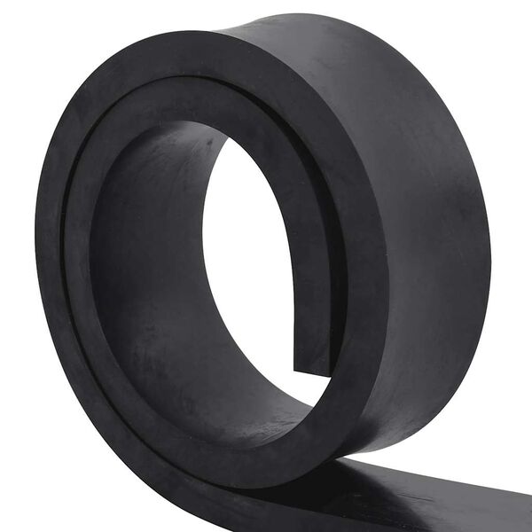 vidaXL Gummikant for sn&oslash;plog svart 150x8x2 cm