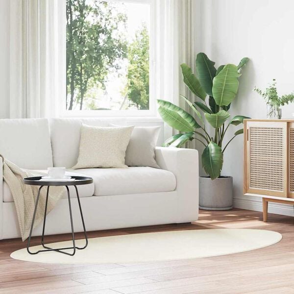 vidaXL Omr&aring;detepper HUARTE Krem 80 x 150 cm Polyester