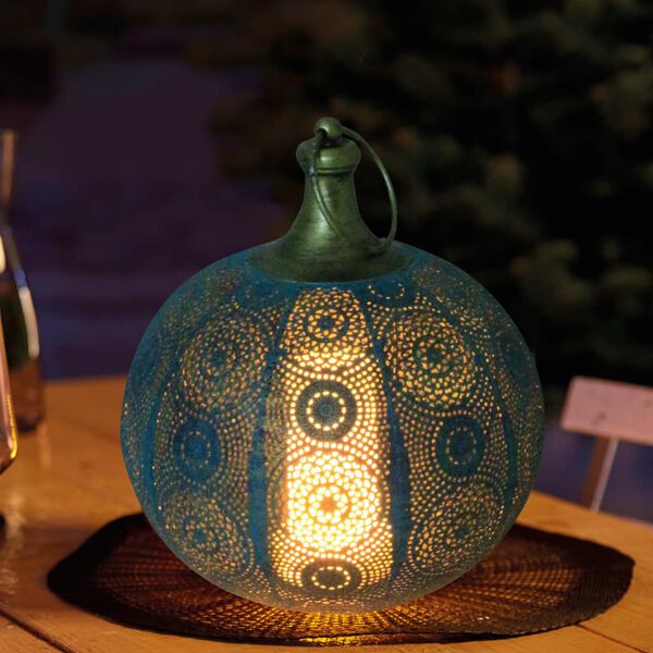 Luxform Batteridrevet LED hagelanterne Tiznit gr&oslash;nn