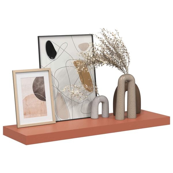 vidaXL Vegghylle Veggmontert R&oslash;d 90 x 23,5 x 4 cm Konstruert tre