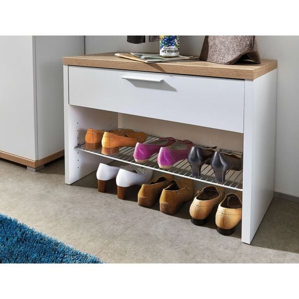 Germania Skobenk Top hvit og sonoma eik 3192-178