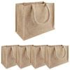 vidaXL Jute h&aring;ndvesker 5 pcs Naturlig 26 x 22 x 14 cm 100% Tossa Jute