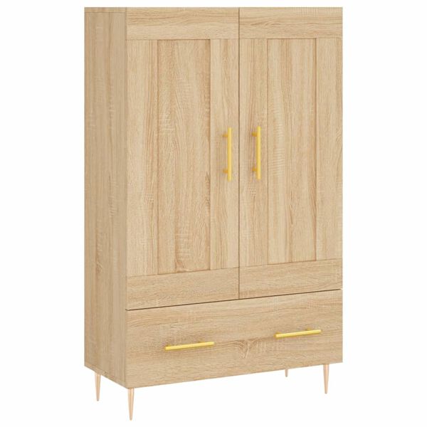 vidaXL Highboard sonoma eik 69,5x31x115 cm konstruert tre