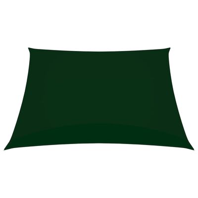 vidaXL Solseil oxfordstoff firkantet 3,6x3,6 m mørkegrønn