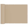 vidaXL Balkong privat skjerm 180 x 500 cm Polyester Beige