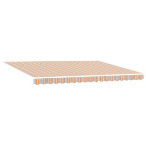 vidaXL Uttrekkbar markise Flerfarget 450 &times; 300 cm Stoff og Aluminium